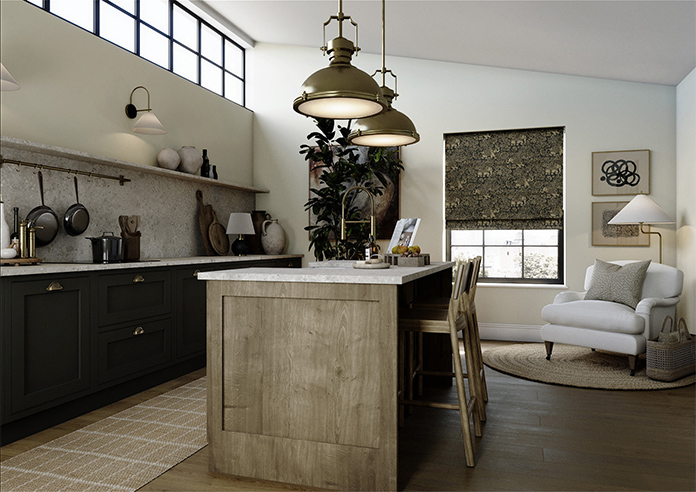 Indira, Charcoal - Roman Blind - Image 7